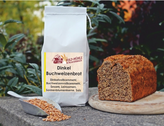 Dinkel Buchweizenbrot