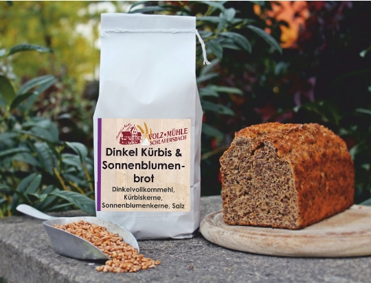 Dinkel Kürbis & Sonnenblumenbrot