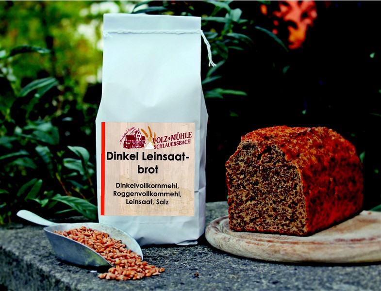 Dinkel Leinsaatbrot - Shop Volz Naturkost